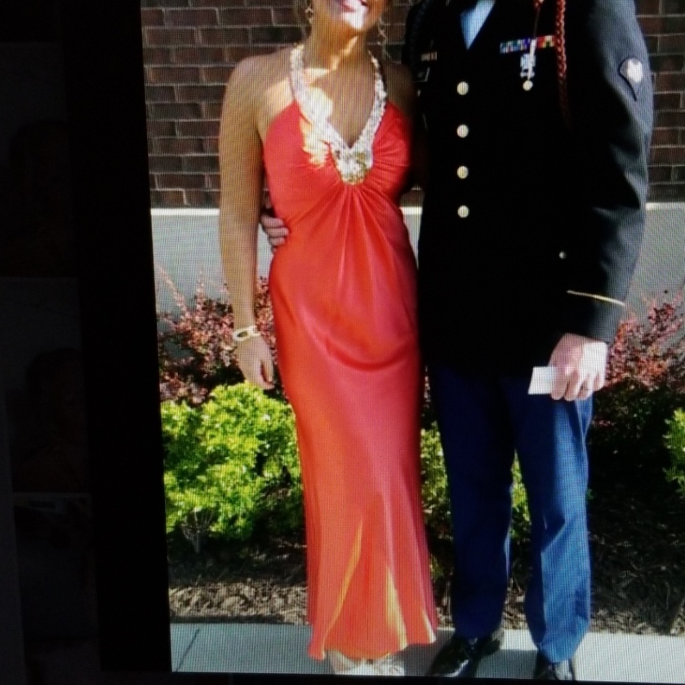 Orange Ball Gown